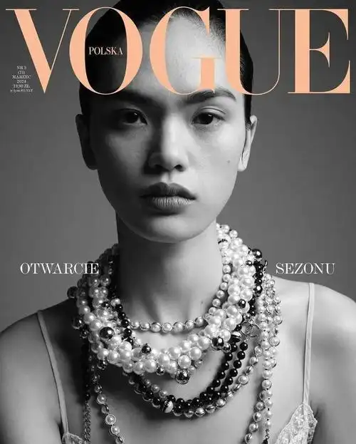 中国超模叶日群登上波兰版vogue封面