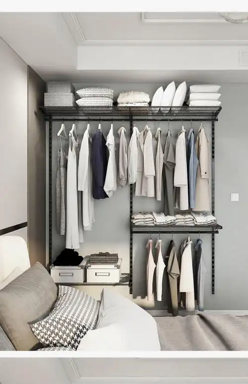 8米宽现代简约家用卧室衣橱步入式小户型衣柜 1.