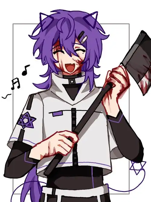 喜欢我紫毛男吗