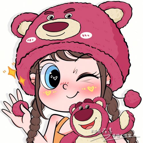 星蝶公主女生手绘q版头像照片定制卡通微信情侣闺蜜真人画像礼物