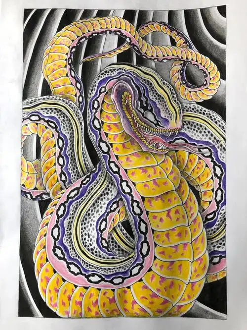 纹身  #传统纹身  #纹身手稿  #原创纹身手稿  #日式老传统纹身