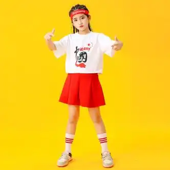 礼莎六一儿童啦啦操表演服装拉拉队演出服小学生春季运动会爵士舞套装