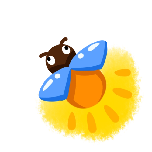 夏日夏日昆虫萤火虫元素