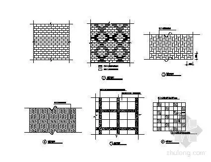 某居住区铺装细部平面图