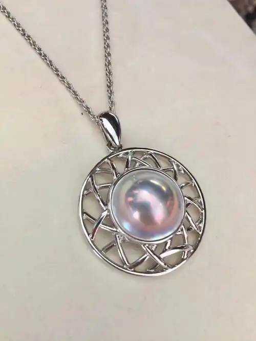 珍珠吊坠,极光炫彩,镜面光,超级亮,作为马贝的鼻祖,品牌的珠子都是很