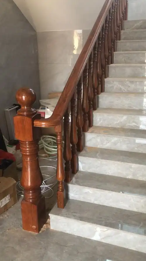 红橡丝瓜柱加大花瓶实木楼梯扶手