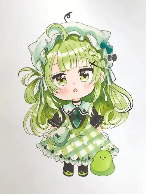 动漫手绘  #马克笔儿童画  #素材分享 #画画的日常  #治愈系漫画