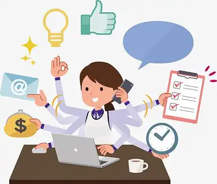 正在忙碌的女士下载