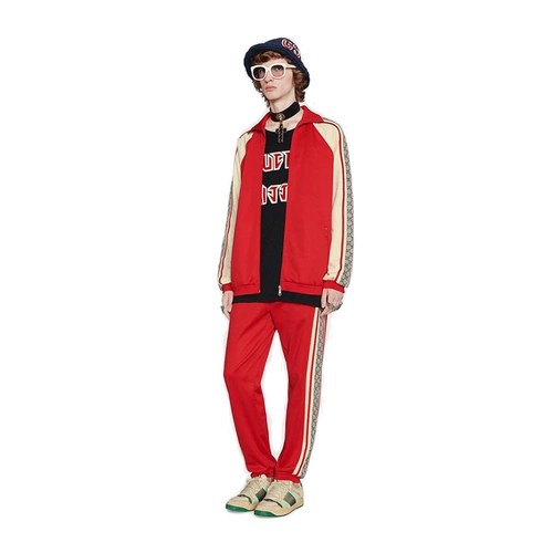 古驰(gucci) 男女上衣拼接gg经典夹克外套春秋棒球服545601 xjacz