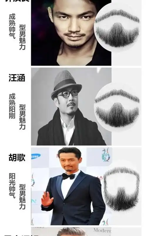 男士胡子假胡子仿真假胡须自然逼真胡子道具易容演出八字胡络腮胡