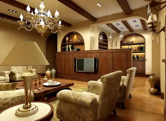 西班牙风格四居室444平米250万-仁恒观棠装修案例-苏州房天下家居装修