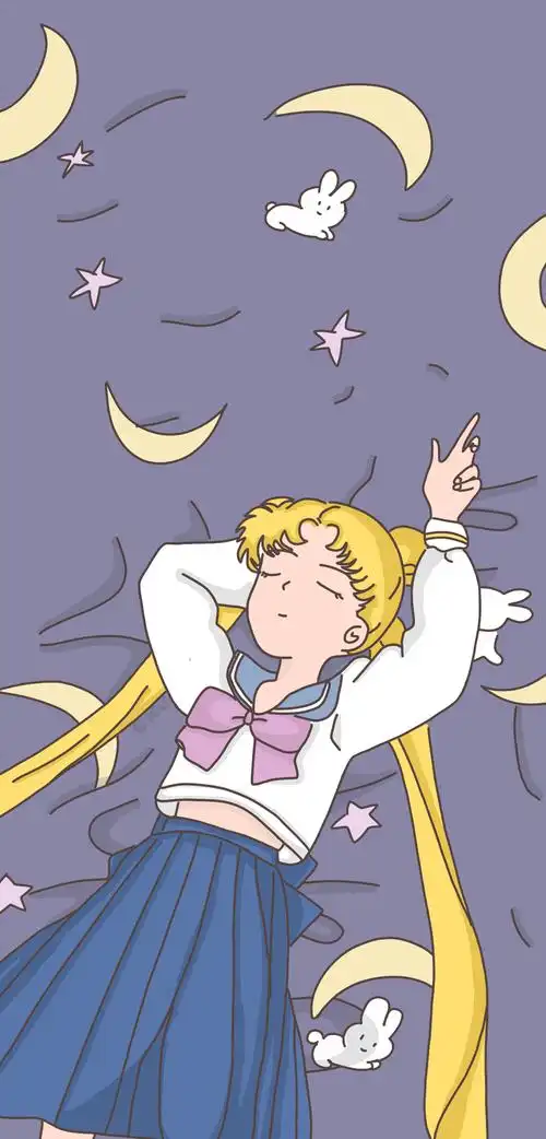 美少女战士可爱手绘手机壁纸