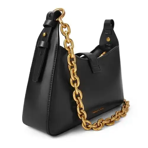 charleskeith小ck包夏a新品织物链条饰梯形斜挎肩背包ck220781463