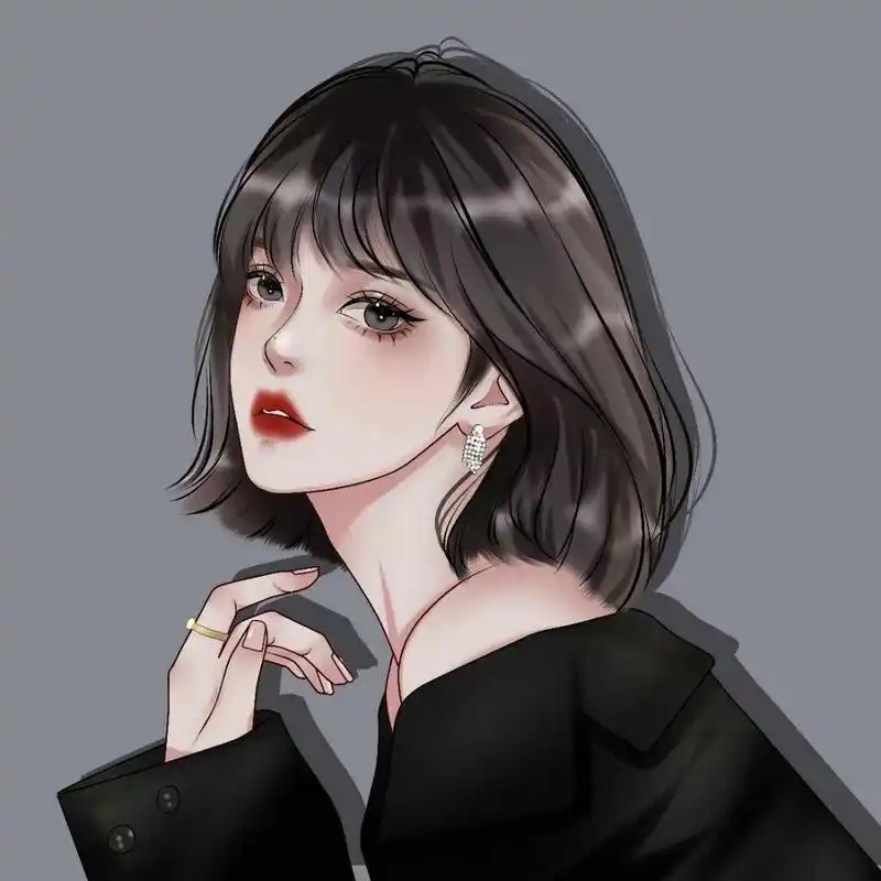 高级女生头像/短发少女/高冷温柔头像 真人转漫画头像,高冷女神范