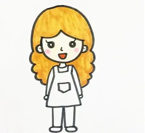 长头发妈妈画像简笔画长头发妈妈画像简笔画简单