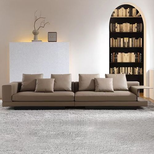 意式极简皮艺沙发现代简约高档定制大户型客厅组合康纳利转角沙发