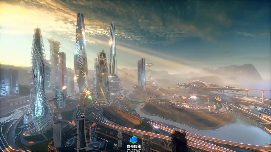 未来城市大数据可视化.虚拟旅游 虚拟城市_蓝景科技元宇宙-站酷zcool