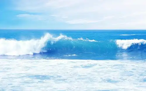 唯美清新的蓝色的大海桌面壁纸下载高清大图预览1920x1200_风景壁纸