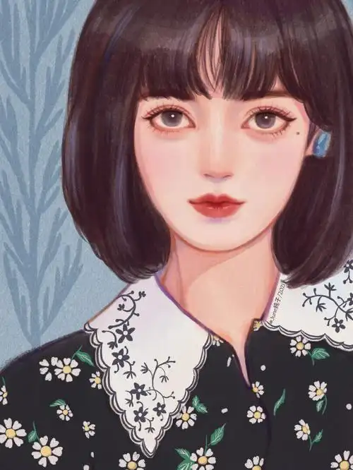 手绘人像练习lisa附过程图