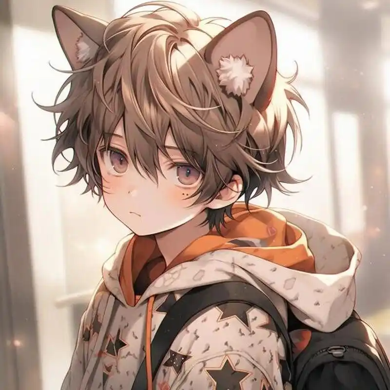 动漫男生头像97猫耳少年 正太版