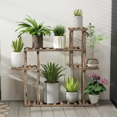 【天猫】花架子实木多层落地式花盆架