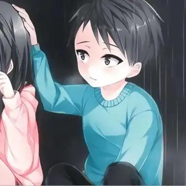 情侣头像一人一半动漫