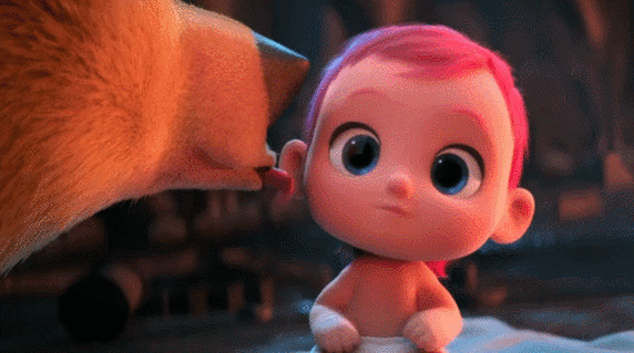 可爱小宝宝开心电影笑舌头舔逗鸟外传萌宝满天飞gif动图_动态图_表情