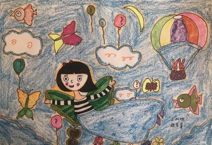 东康新教育学校— 三年级美术 《彩色的梦》课程作业展示