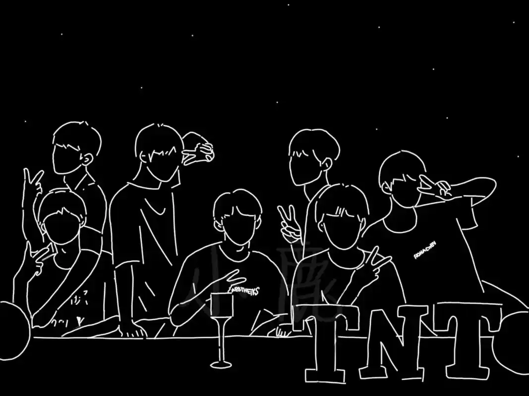 练练手#时代少年团 #线稿练习  - 抖音