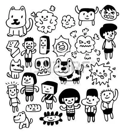 hand draw cute cartoon