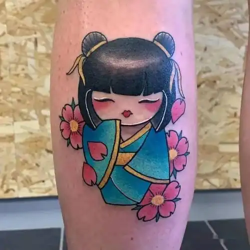 可爱的娃娃纹身