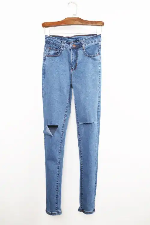 破三角牛仔裤-来自蘑菇街优店