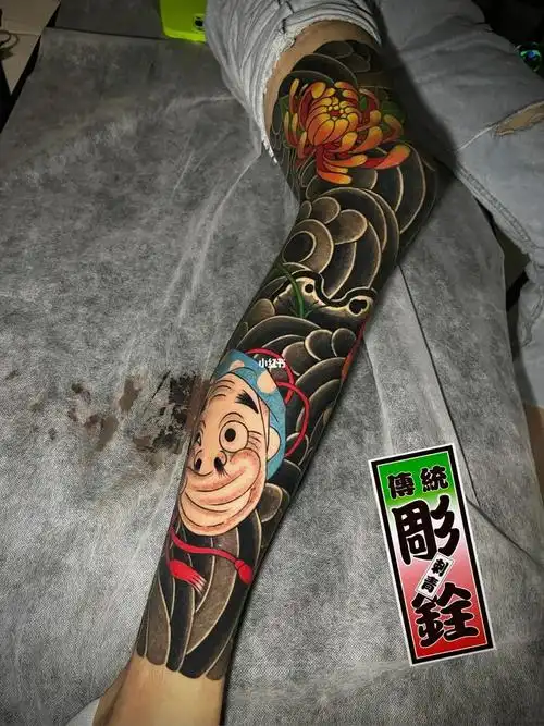 本人作品 火男七分 全按客人想法来做 #刺青  #纹身  #同城好店推荐