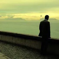 绅士背影头像黑白