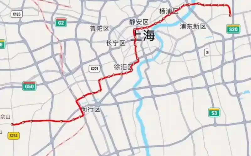 上海地铁12号线行驶路线洞泾七莘路金海路
