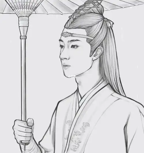 板绘  #王一博蓝忘机  #王一博  #宝藏男孩王一博  #陈情令  #古风