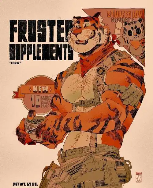 画师squiddy 动物拟人插画欣赏