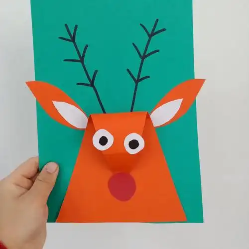 明星幼儿园中一班手工制作——《小麋鹿》