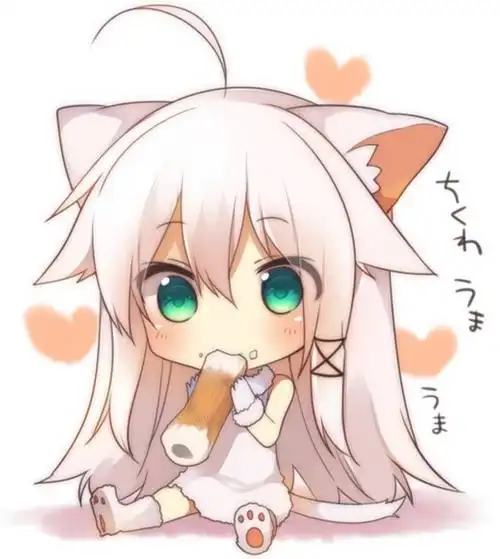 猫耳少女简笔画 第1页