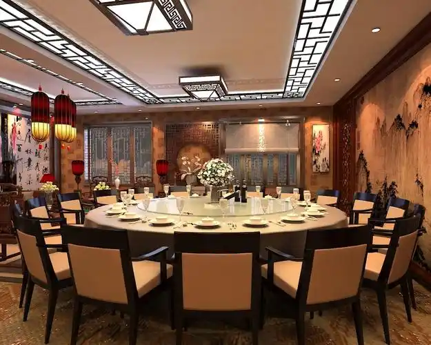 中式餐厅大包间