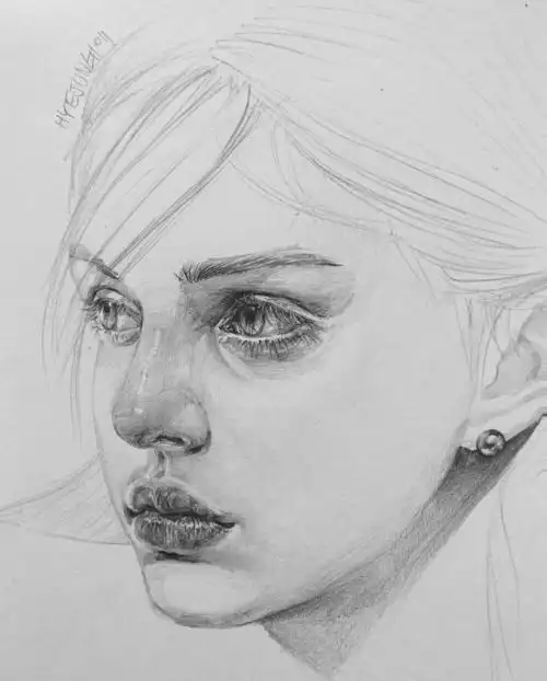 人物肖像画素描 人物肖像画素描简单