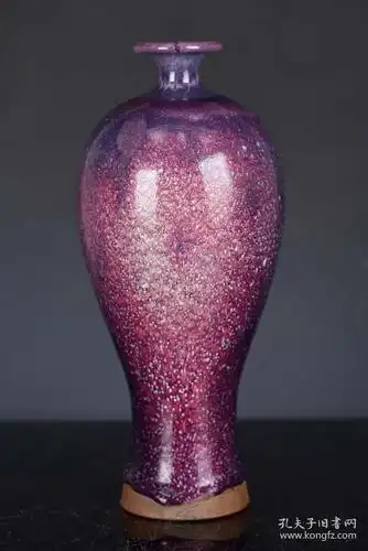 宋均窑窑变釉宋徽宗书法宣和殿御制并书雪霁梅瓶