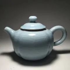 台湾柏采圆金壶 开片汝窑 hr-106 新釉水印章款