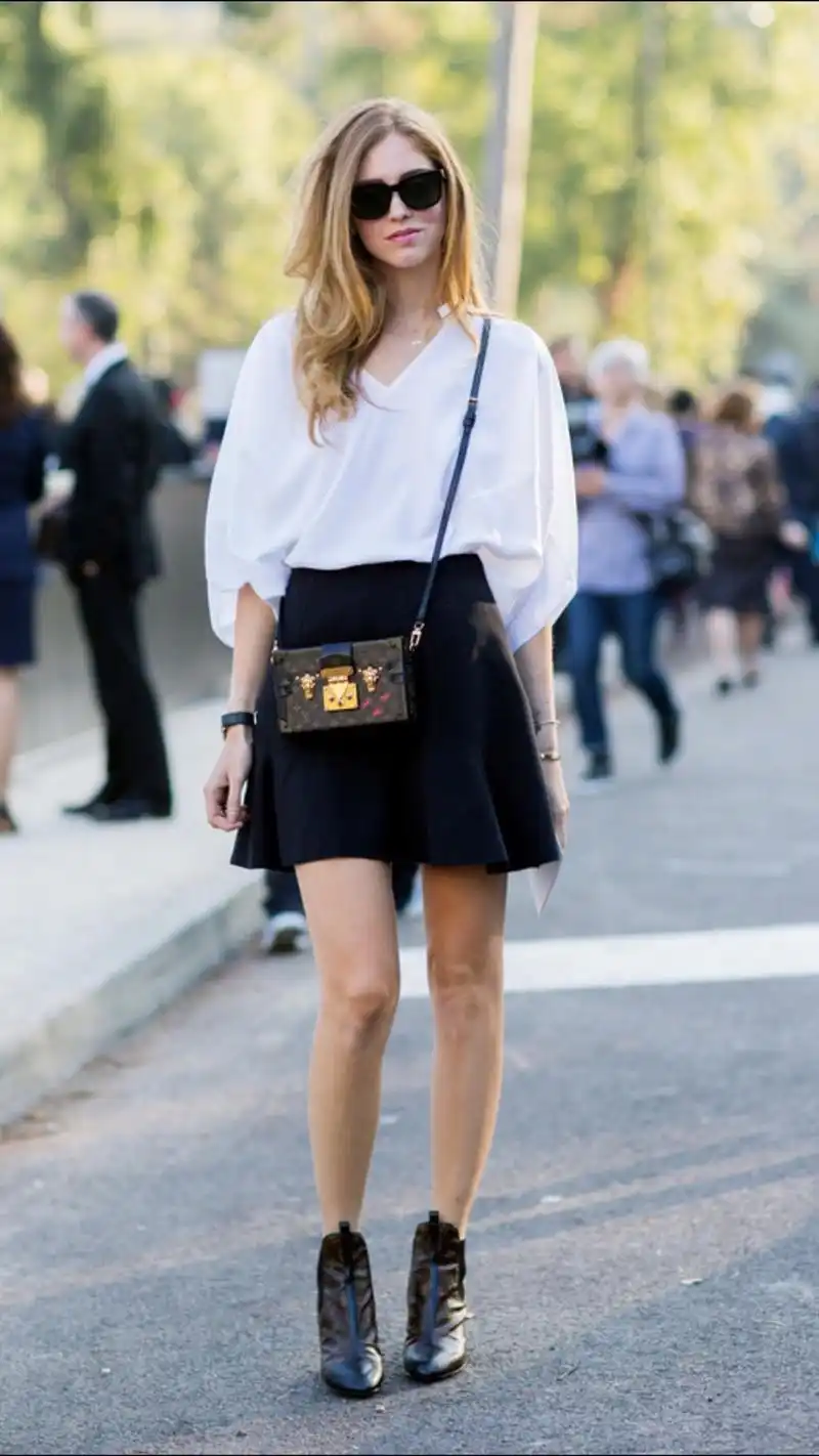 欧美型人明星出街街拍时尚博主chiaraf