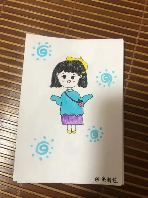 要画8张临摹出来的,太难了#幼儿园自画像  #自画像简笔画  #我的自