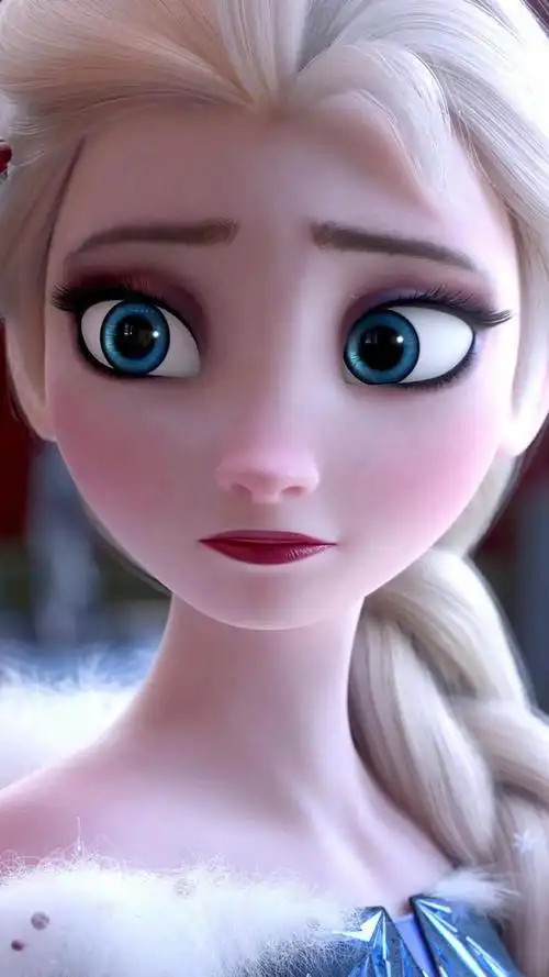 冰雪奇缘艾莎唯美动漫美女手机壁纸