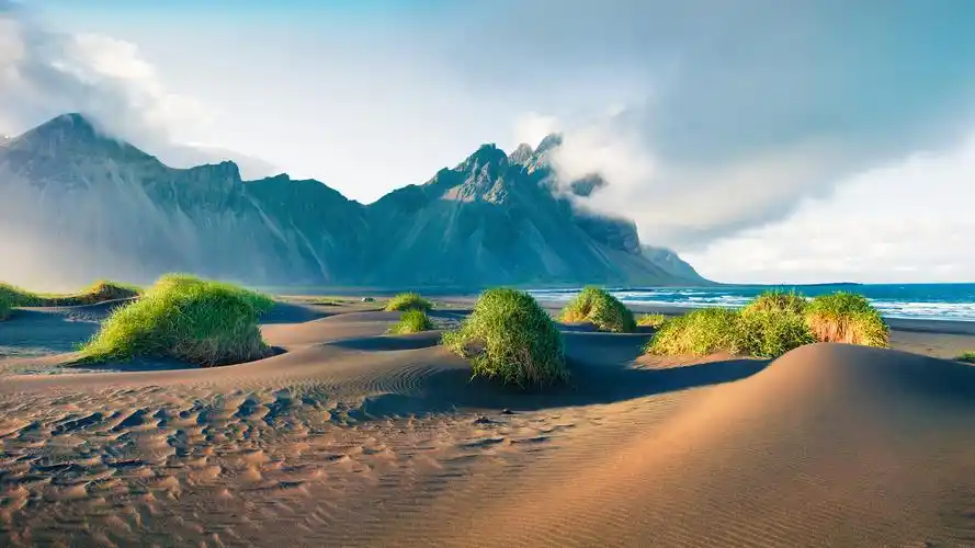 沙滩海边(风景静态壁纸) - 静态壁纸下载 - 元气壁纸