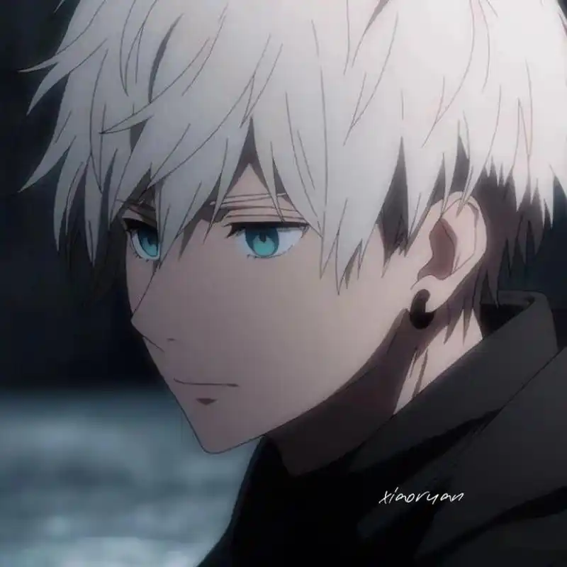 动漫男头| 白毛蓝瞳 #男生头像# #动漫头像# #动漫男头# #男头# #男头
