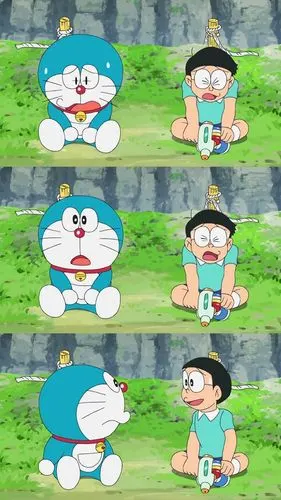 哆啦a梦拼接壁纸
