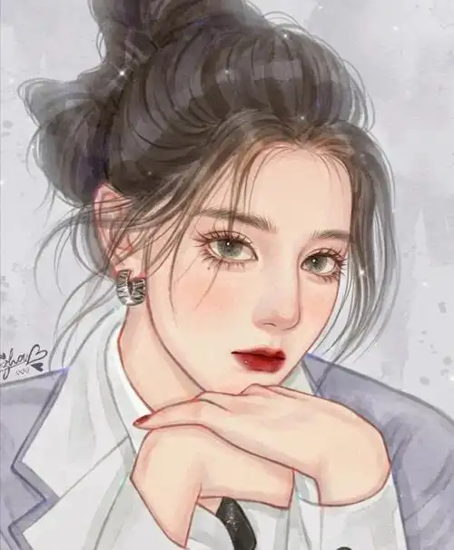 迪丽热巴的动漫头像